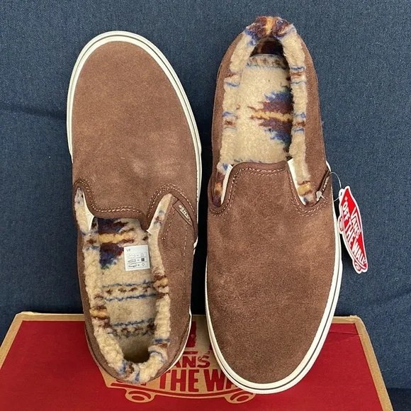 Vans Classic Slip-On Sherpa Rain Drum / Marshmallow WMNS - Picture 13 of 16